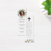 Magnolia Blossom Photo Funeral Poem Signet Carte (Bureau)