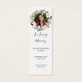 Magnolia Blossom Photo Funeral Poem Signet Carte (Devant)