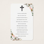 Magnolia Blossom Photo Memorial Prayer Cards (Dos)