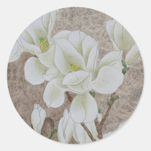 Magnolia Blossom Ronde Sticker