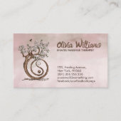 Magnolia Blossom Yin Yang Tree Visitekaartje (Voorkant)