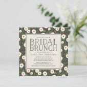 Magnolia Blossoms Bridal Brunch Invitation (Debout devant)