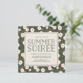 Magnolia Blossoms Été Soiree Party Invitation (Debout devant)