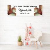 Magnolia Blush - Bruiloft Banner - 2.5' x 8' (Insitu)