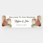 Magnolia Blush - Bruiloft Banner - 2.5' x 8' (Horizontaal)