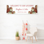 Magnolia Blush - Bruiloft Banner - 2.5' x 8' (Insitu)