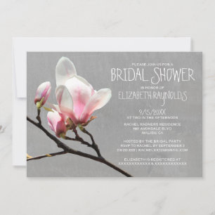 Magnolia Branch Bridal Shower-uitnodigingen Kaart