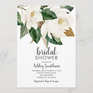 Magnolia Bridal Shower Invitations Kaart
