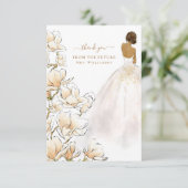 Magnolia Bride Future Mrs. Thank You Card Bedankkaart (Staand voorkant)