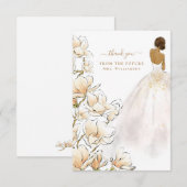 Magnolia Bride Future Mrs. Thank You Card Bedankkaart (Voorkant / Achterkant)