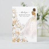 Magnolia Bride Future Mrs. Thank You Card Bedankkaart (Staand voorkant)