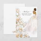 Magnolia Bride Future Mrs. Thank You Card Bedankkaart (Voorkant / Achterkant)