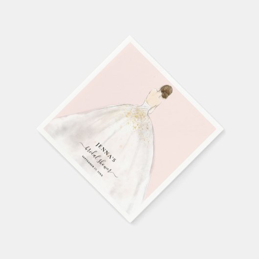 Magnolia bruid Vrijgezellenfeest servetten (Hoek)