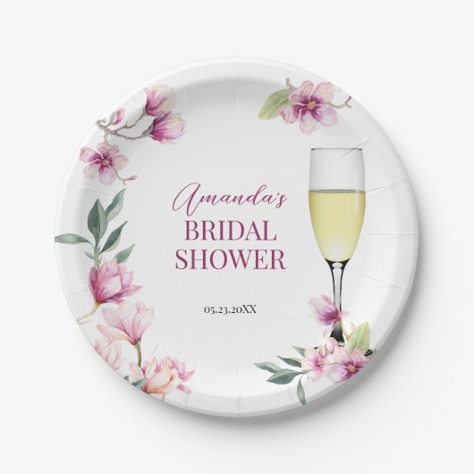 Magnolia Brunch and Bubbly   Papieren Bordje (Voorkant)