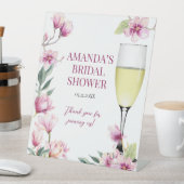 Magnolia Brunch en Bubble Vrijgezellenfeest Reclamebord Met Voetstuk (Insitu)