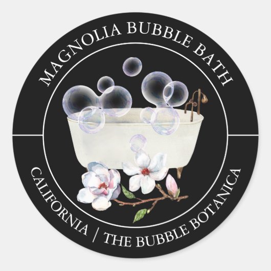 Magnolia Bubble Bath label (Voorkant)