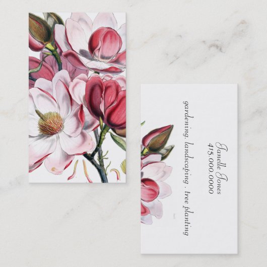 Magnolia Carte de visite (Devant / Derrière)
