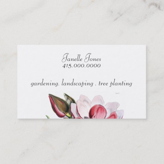 Magnolia Carte de visite (Dos)