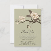 Magnolia Célébration de la Carte de remerciements (Devant)