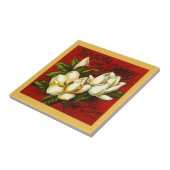  Magnolia Citrus Oranje Crate label Tile Tegeltje (Zijkant)