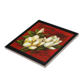  Magnolia Citrus Oranje Crate label Tile Tegeltje (Zijkant)