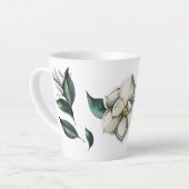 Magnolia Contemporain Botanique Latte Mug (Angle gauche)