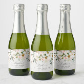 Magnolia Coton Mini Sparkling Vin Bottes Étiquette (Bouteilles)