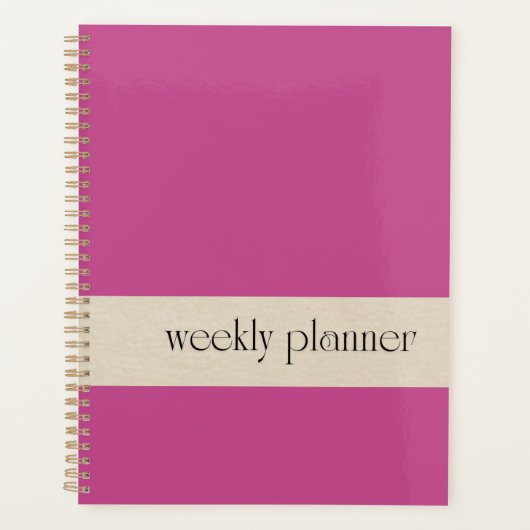 Magnolia couverture Weekly Planner (Devant)