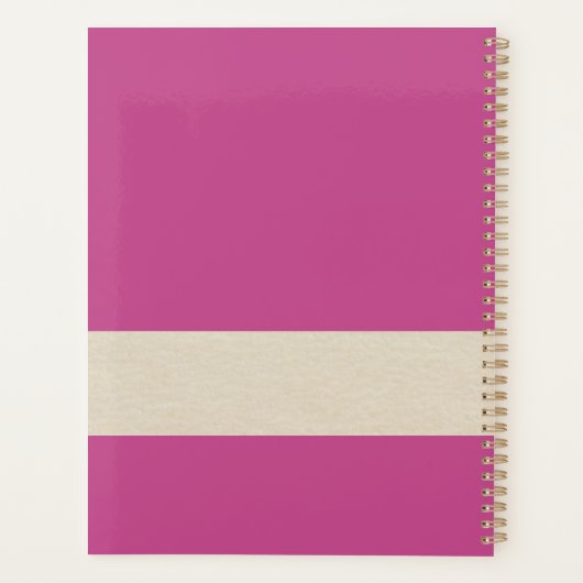 Magnolia couverture Weekly Planner (Dos)