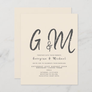 Magnolia Cream Modern Wedding Typography