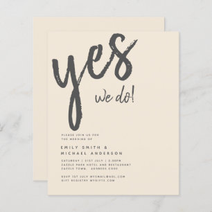 Magnolia Cream Modern Wedding Typography