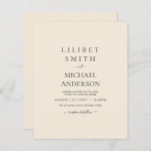 Magnolia Cream Modern Wedding Typography (Voorkant / Achterkant)