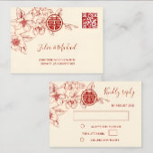 Magnolia Crème Rouge Mariage chinois RSVP