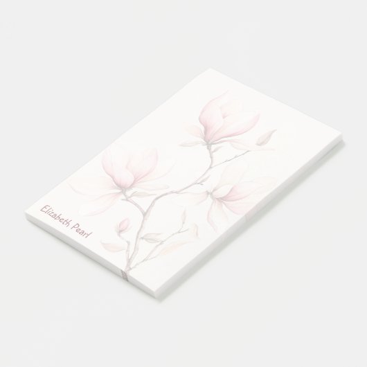 Magnolia CUSTOM NAME Kruidenierswinkel to-do lijst Post-it® Notes (Schuin)