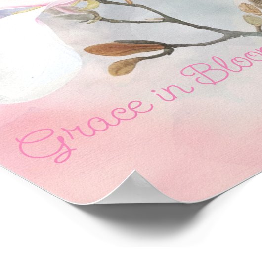 Magnolia Dream: een symfonie van pastels Poster (Hoek)