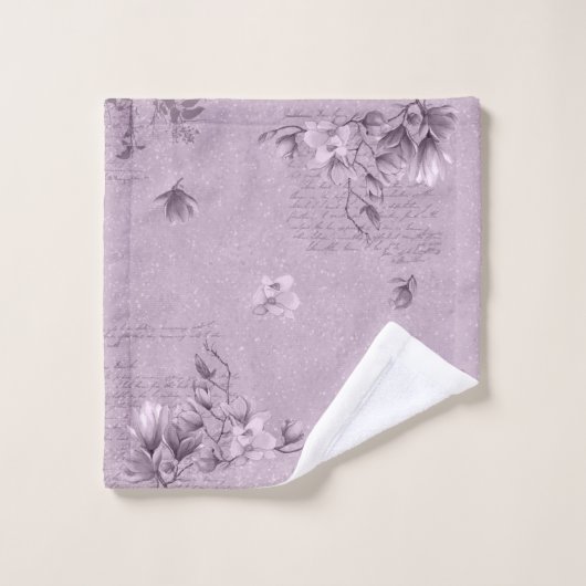 Magnolia & Eléments Ephemera Dans La Couleur Du Ch (Gant de toilette)