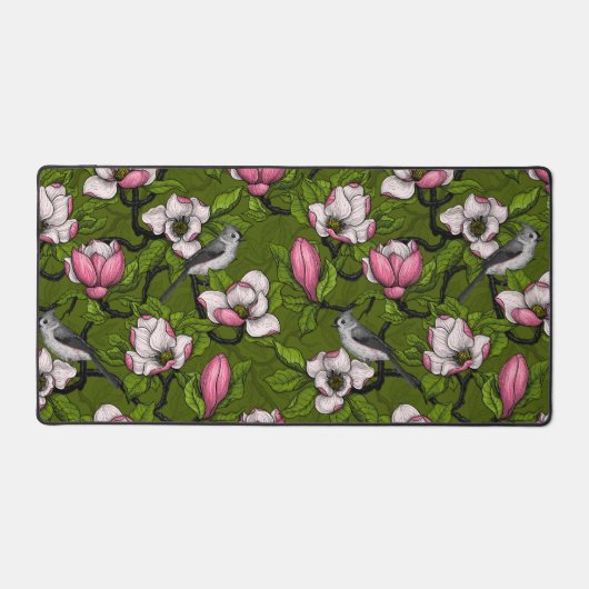 Magnolia en floraison et oiseau de tireur 2 (Recto)