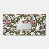 Magnolia en floraison et tireur (Clavier et souris)