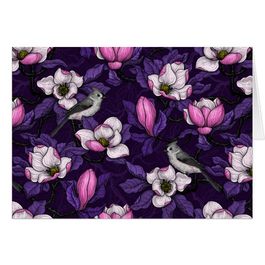 Magnolia en floraison et tireur 4 (Devant horizontal)