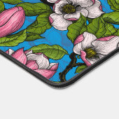 Magnolia en floraison sur bleu (Coin)