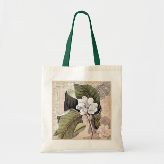  Magnolia en Moth Southern Damask Chic Tote Bag (Voorkant)