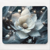 Magnolia en parels muismat (Voorkant)