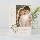 Magnolia Enregistrer La Date Mariage Faire-part L2 (Debout devant)