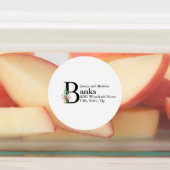 Magnolia Étiquette de adresse (Apposé)