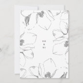 Magnolia Faire-part de mariage 01 (Dos)