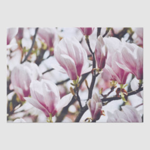 Magnolia Floral Botanical Blossom Antiek Tissuepapier