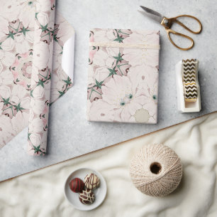  Magnolia Floral Ephemera Pattern Cadeaupapier