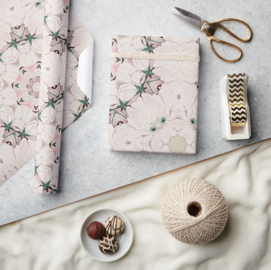  Magnolia Floral Ephemera Pattern Cadeaupapier (Crafts)