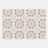  Magnolia Floral Ephemera Pattern Inpakpapier Vel (Voorkant)