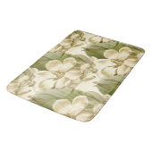 magnolia floral green badmat (Gekanteld)